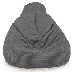 Cord-Sitzsack mit Rückenlehne für Erwachsene XXL