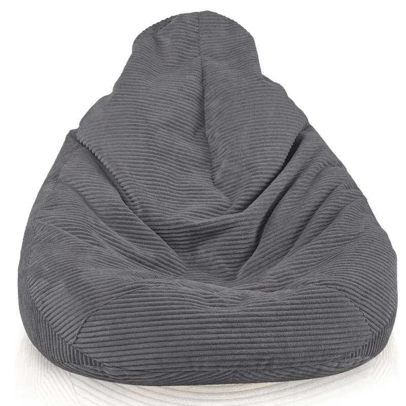 Cord-Sitzsack mit Rückenlehne für Erwachsene XXL