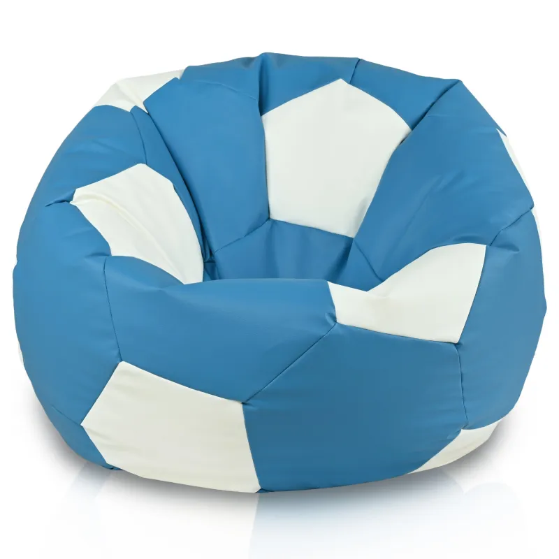 Pouf Sessel Fußball XXL - Kunstleder, Premium