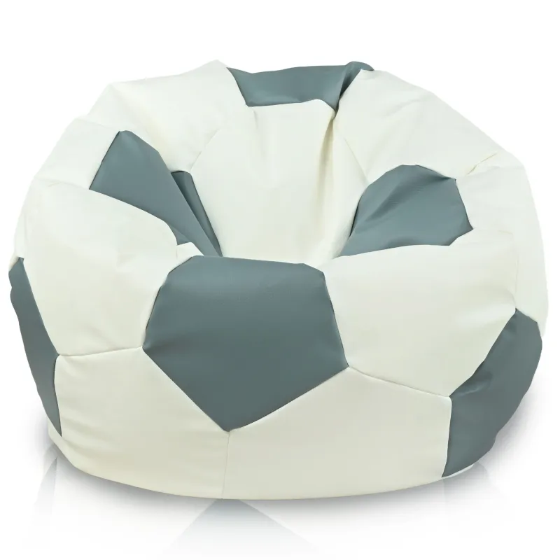 Pouf Sessel Fußball XXL - Kunstleder, Premium