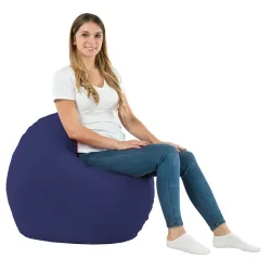 Bodenkissen Rund Monaco 90 cm Kunstleder | Italpouf