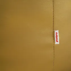 Zylinder-Pouf Cilindro Kunstleder Gold | Italpouf