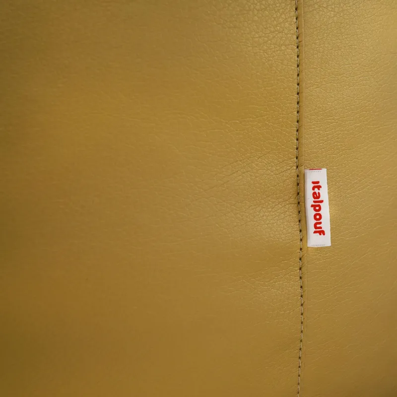 Zylinder-Pouf Cilindro Kunstleder Gold | Italpouf
