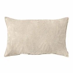 Rechteckiges Dekokissen 30 x 50 cm - Struktur-Velours Dot