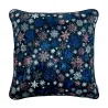 Marineblaue Schneeflocken