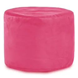 Pouf Runder Sitzhocker Zylinder - Soft-Velours