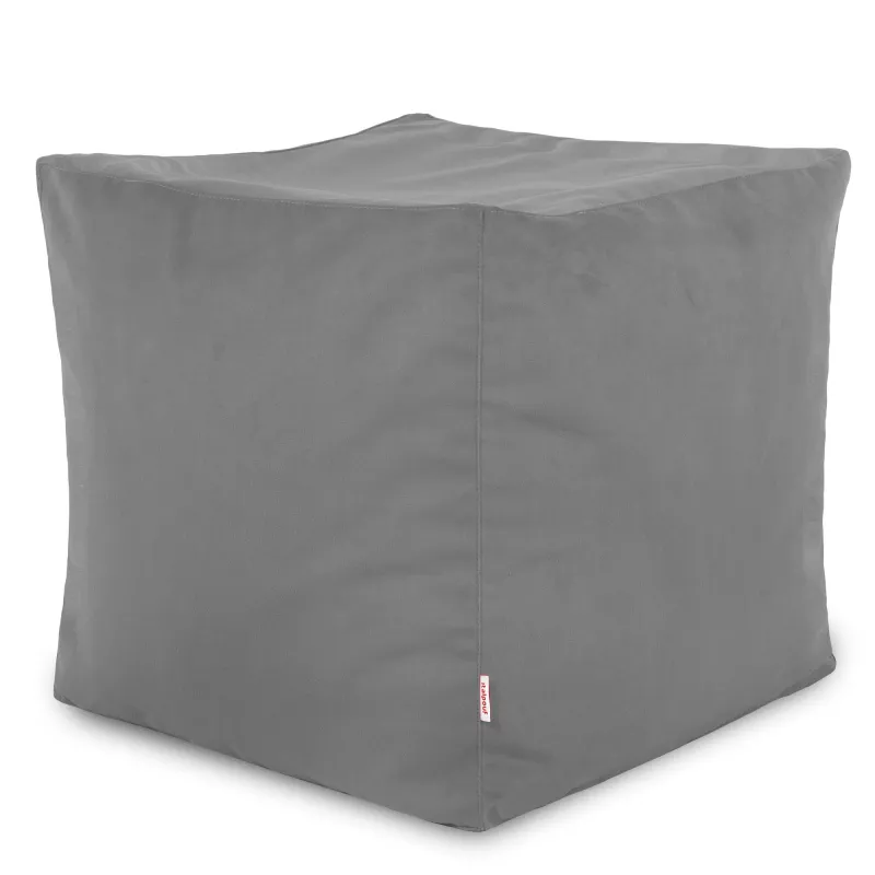 Pouf Sitzwürfel Quadratisch - Soft-Velours – Ansicht 8
