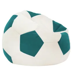Sessel Sitztzsack Fußball für Kinder - Soft-Velours