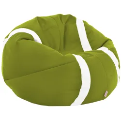 Grüner Apfel Sitzsack Tennisball - Soft-Velours