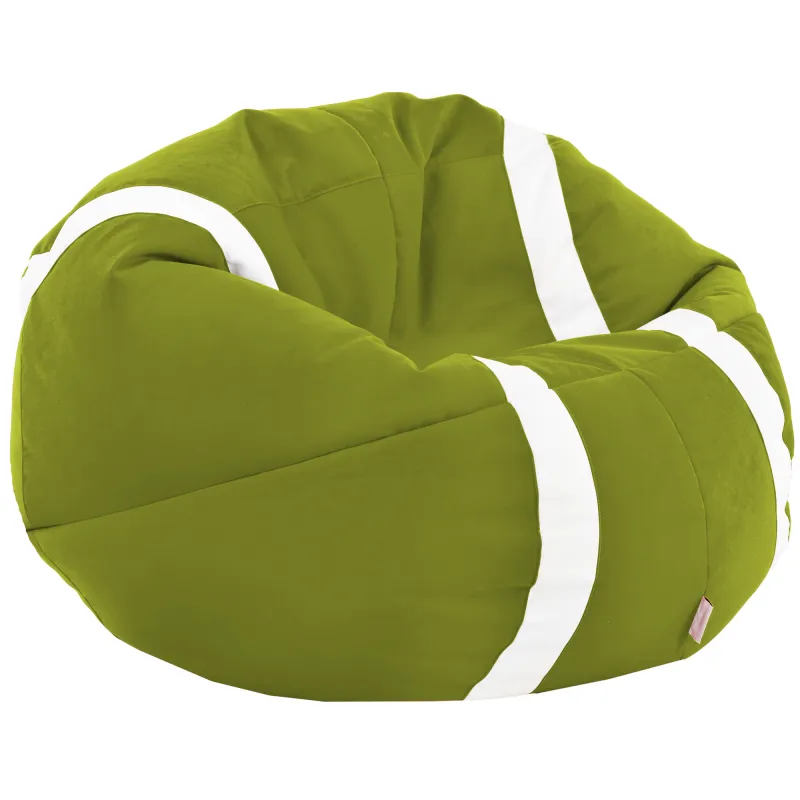 Grüner Apfel Sitzsack Tennisball - Soft-Velours