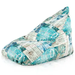 Boden-Sitzsack XL Bermuda - Premium Print-Stoff