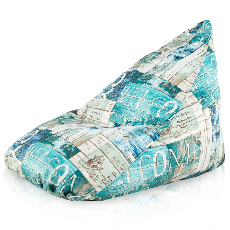 Boden-Sitzsack XL Bermuda - Premium Print-Stoff – Ansicht 2