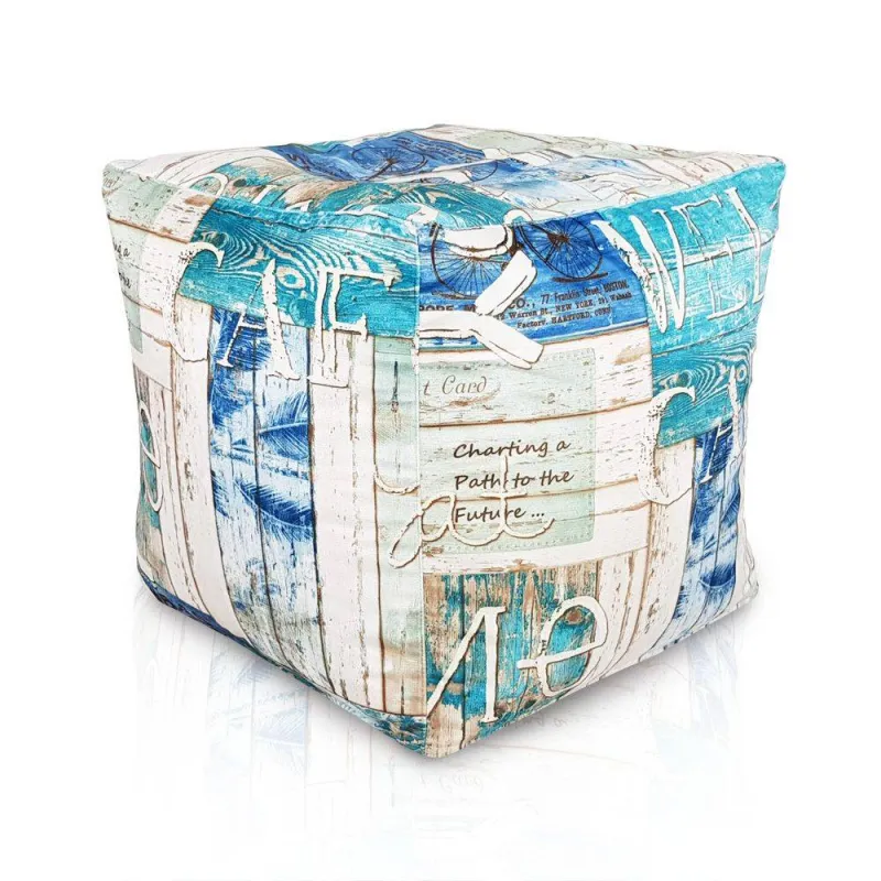 Pouf Sitzwürfel Quadratisch - Premium Print-Stoff – Ansicht 17
