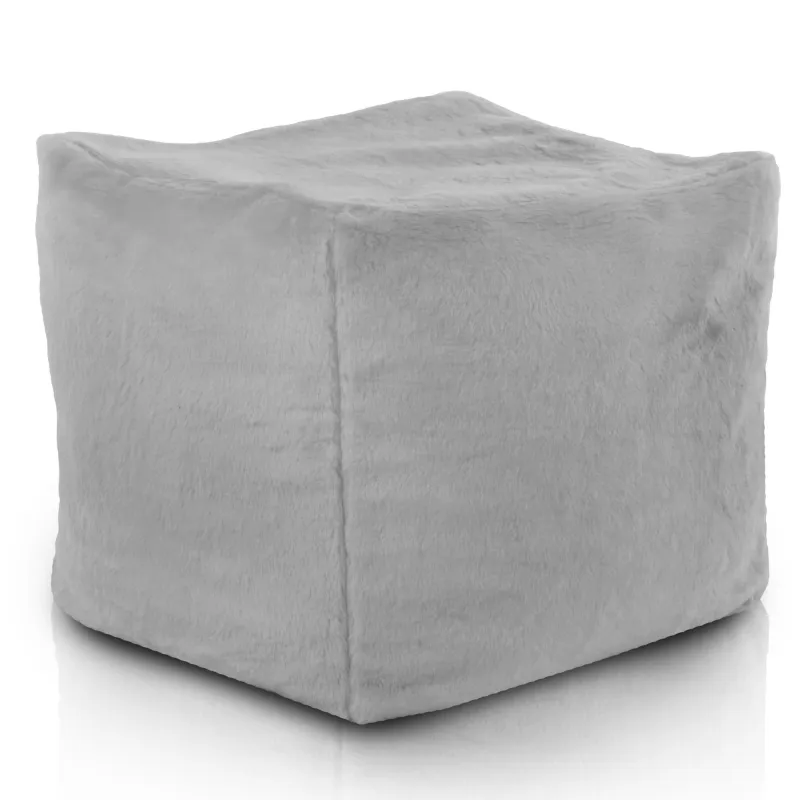 Pouf Sitzwürfel Quadratisch - Yeti Kunstfell