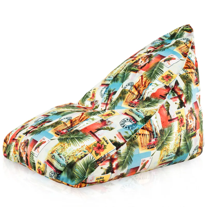 Boden-Sitzsack XL Bermuda - Premium Print-Stoff – Ansicht 15