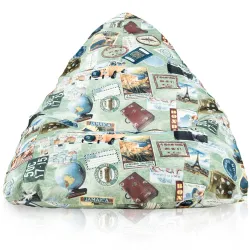 Boden-Sitzsack XL Bermuda - Premium Print-Stoff – Ansicht 34
