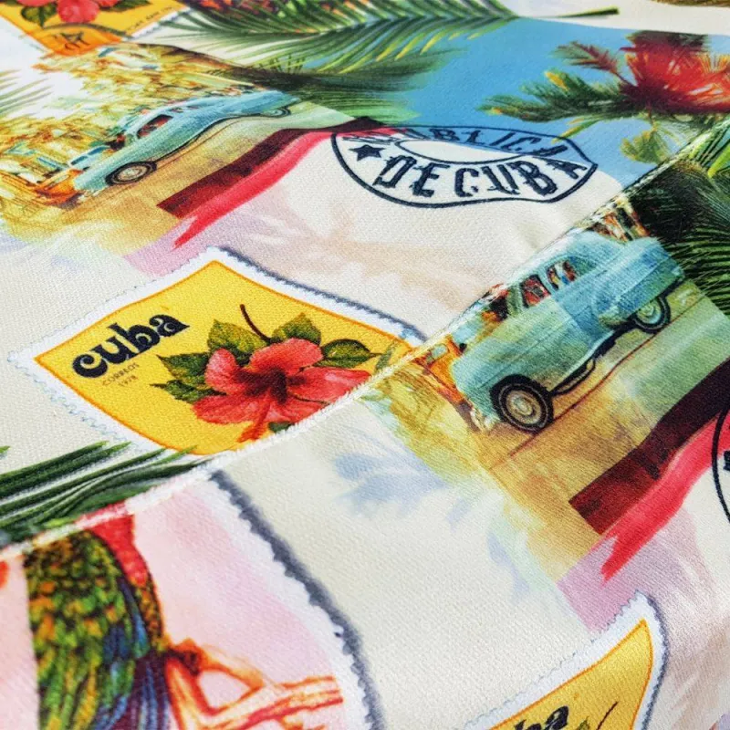 Pouf Sitzwürfel Quadratisch - Premium Print-Stoff – Ansicht 33