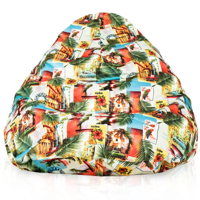 Sitzsack mit Rückenlehne XXL Drop - Premium Print-Stoff – Ansicht 35