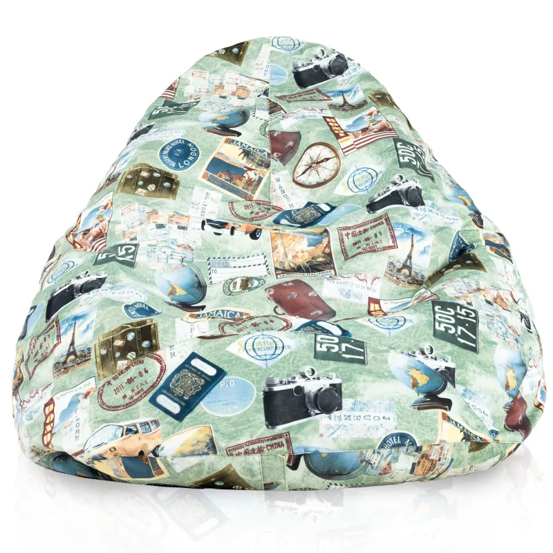 Sitzsack mit Rückenlehne XXL Drop - Premium Print-Stoff – Ansicht 34