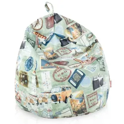 Kinder-Sitzsack - Premium Print-Stoff