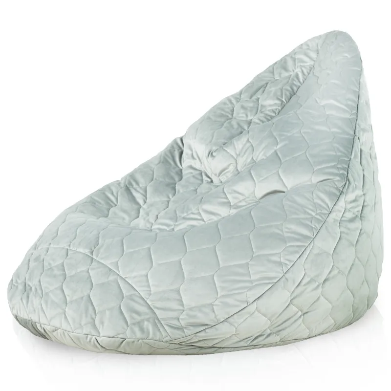 Sitzsack mit Rückenlehne XXL Drop - Soft-Velours – Ansicht 6