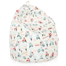 Sitzsack Klassik - Premium Print-Stoff