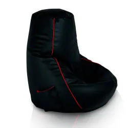 Gaming Sitzsack Schwarz - Kunstleder
