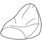 Schwarzer Sitzsack