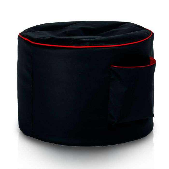 Gaming Pouf Runder Sitzhocker Zylinder - Kunstleder - Gaming Sessel Sitzack