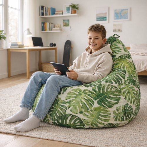 Sitzsäcke und Poufs mit Premium-Mustern